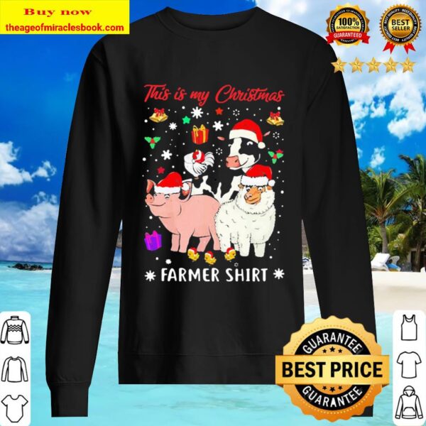 Official This Is my Christmas Farmer Cow Pig Sheep Sweater