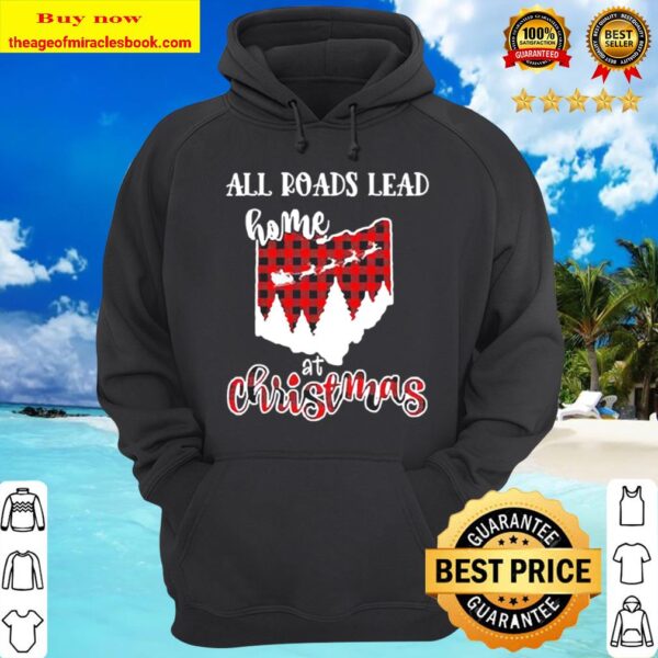 Official all roads lead home at Christmas Hoodie