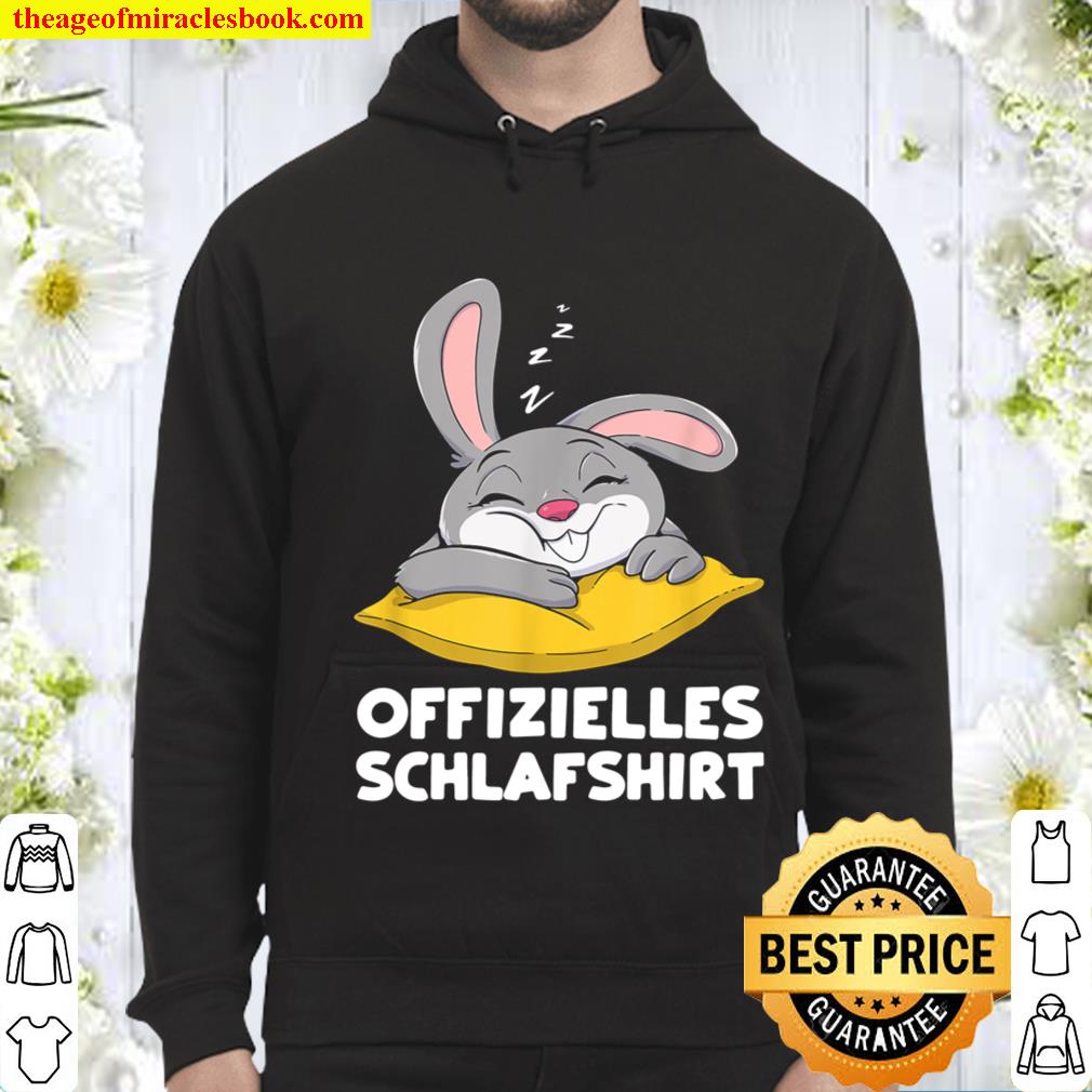 Offizielles Schlafshirt - Hase Schlafanzug Nachthemd Hoodie