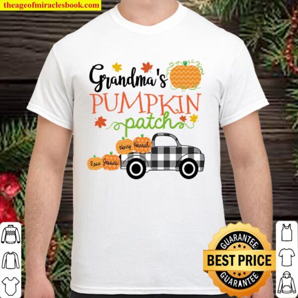Personalized Grandma_s Pumpkin Patch Truck With Grandkid Shirt