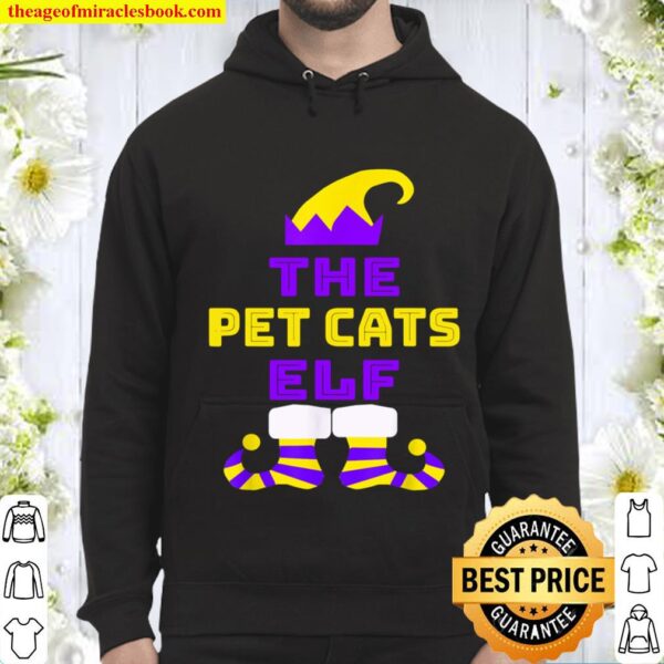Pet All The Cats BAD Elf Magic YEAR Round Hoodie