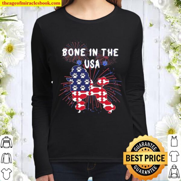 Poodle bone In the USA Women Long Sleeved