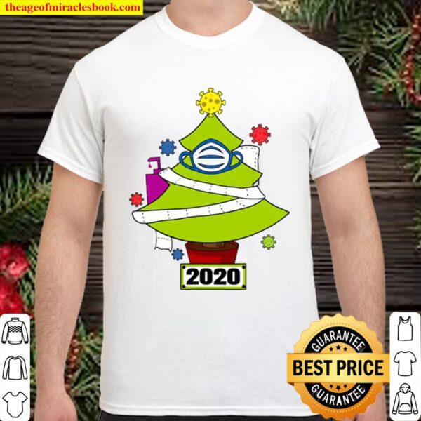 Quaran-tree 2020 funny quarantine christmas ornament tree Shirt