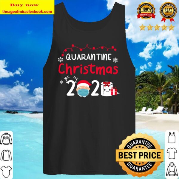 Quarantine Christmas 2020 Christmas Gift Shirt, Merry Christmas 2020,  Tank Top