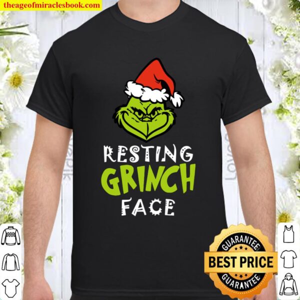 Resting Grinch Face Christmas Shirt