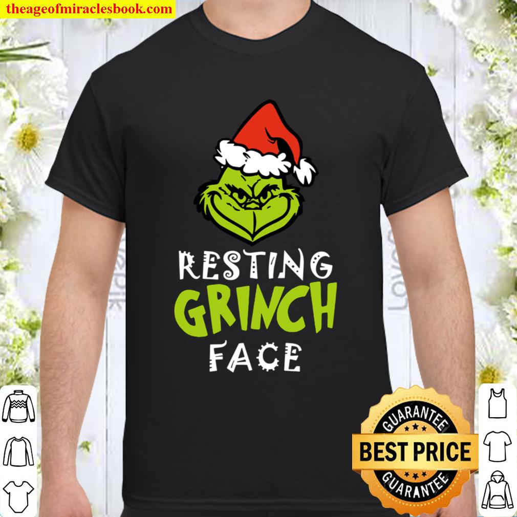 Resting Grinch Face Christmas Shirt, Hoodie, Long Sleeved, SweatShirt