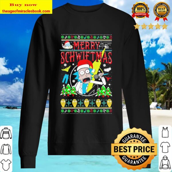 Rick Merry Schwiftmas ugly Christmas Sweater