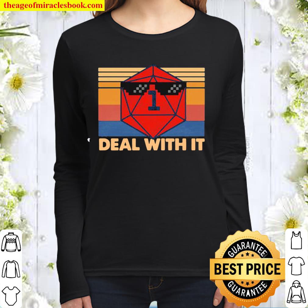 Roll game deal with it vintage retro Women Long Sleeved