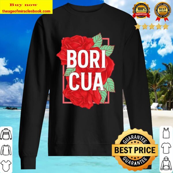 Rose Flower Bori Cua Puerto Rico Sweater