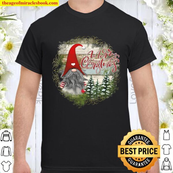 Santa Claus Garden Gnome Merry Christmas - Christmas Gnome Shirt