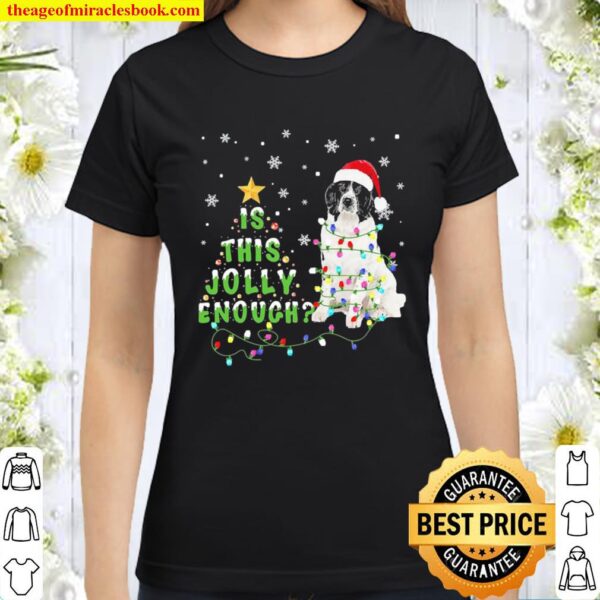 Santa Landseer is this jolly enough Christmas tree Classic Women T-Shirt