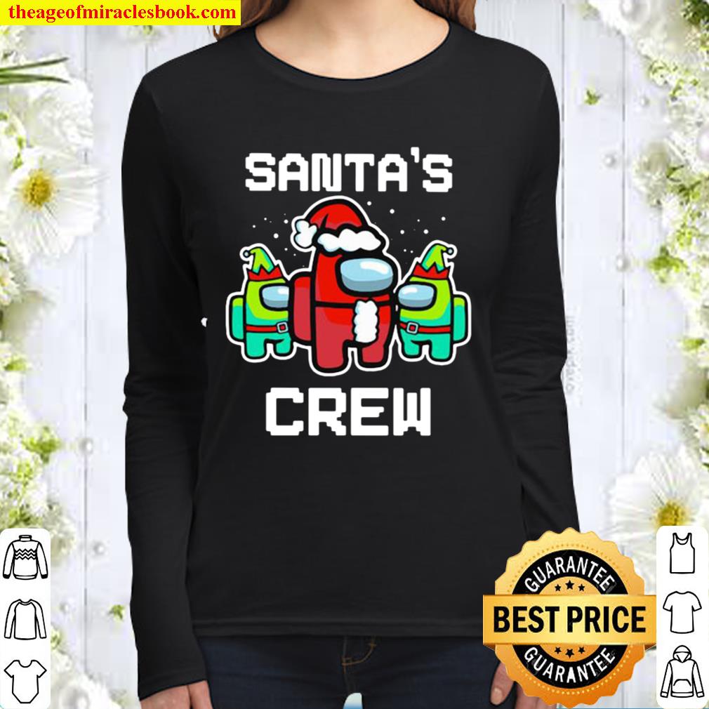 Santa’s Crew Among Us Game Sus Xmas Women Long Sleeved