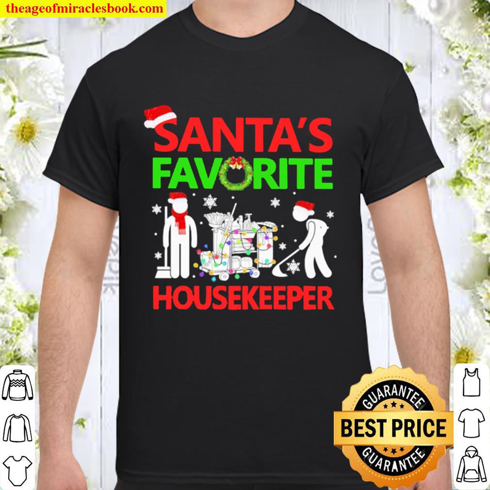 Santa’s favorite mask masker Housekeeper Christmas Shirt, Hoodie, Long Sleeved, SweatShirt