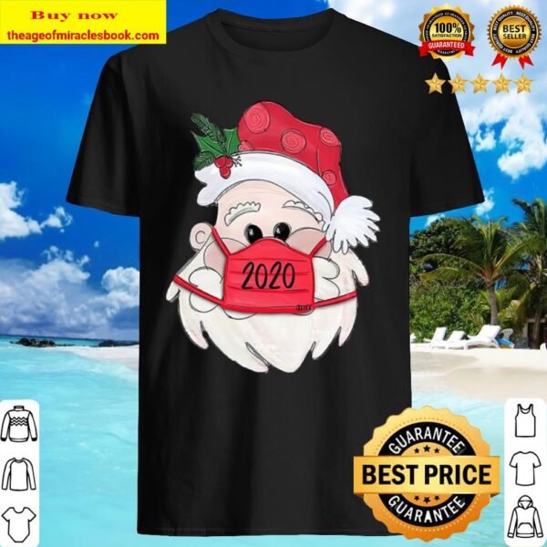 Satan Claus Face Mask 2020 Merry Christmas Shirt
