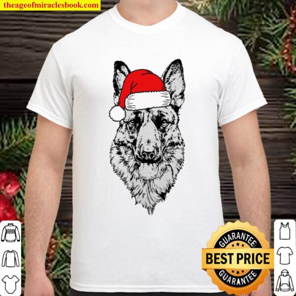 Satan German Shepherd Dog Christmas Shirt