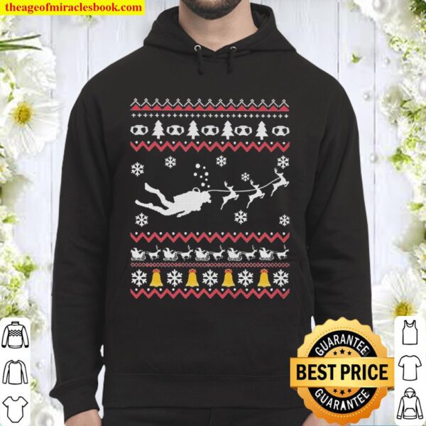 Scuba Diving Merry Ugly Christmas Hoodie