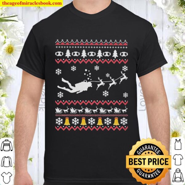 Scuba Diving Merry Ugly Christmas Shirt