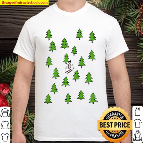 Ski Equipment Christmas Tree Shirt
