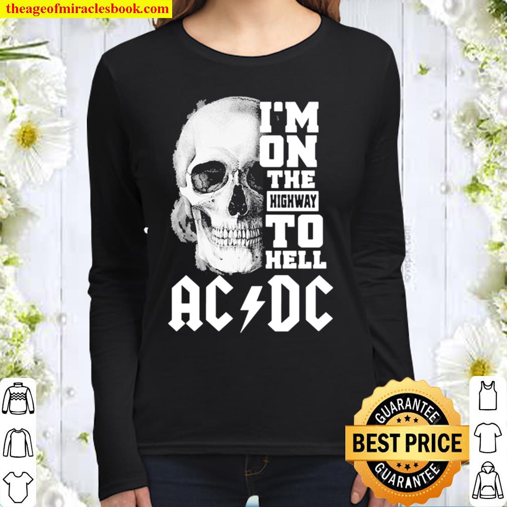 Skull I’m on the highway to hell ACDC Women Long Sleeved