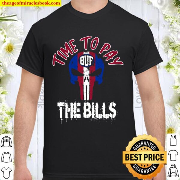 Skull buffalo new york varsity style retro football Shirt