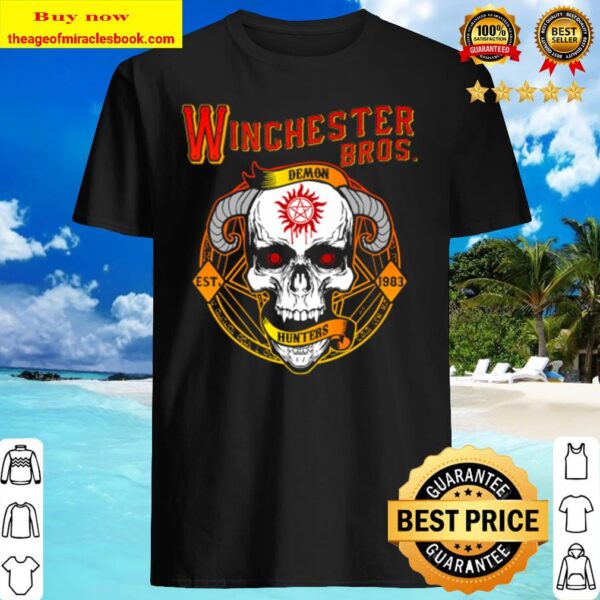 Supernatural Winchester Bros Skull Shirt