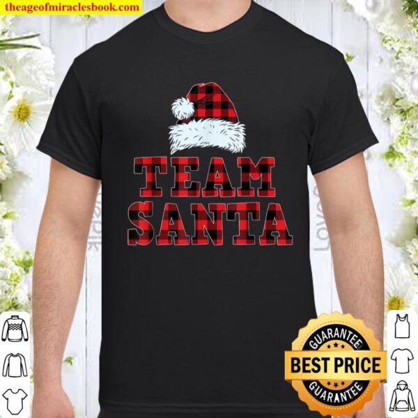 Team Santa Buffalo Plaid Christmas Family Matching Pajamas Shirt