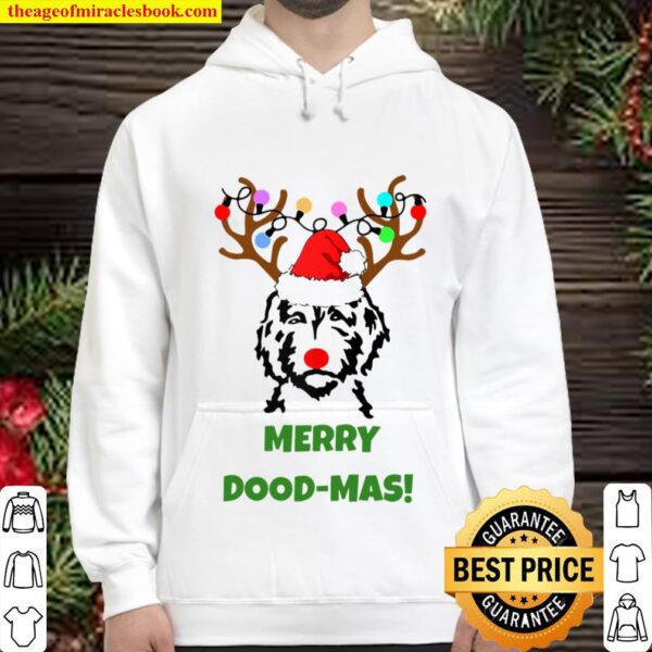 The Dood Doodle Dood-Mas Dog Christmas Raglan Baseball Funny Hoodie