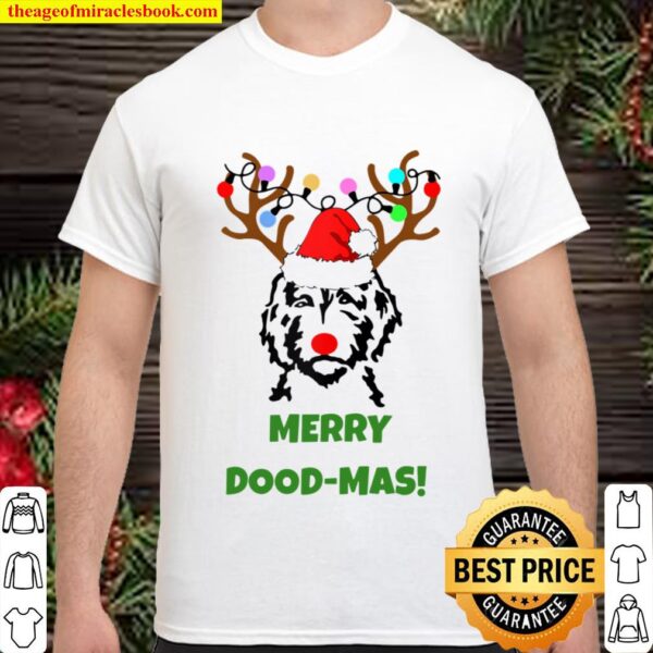 The Dood Doodle Dood-Mas Dog Christmas Raglan Baseball Funny Shirt