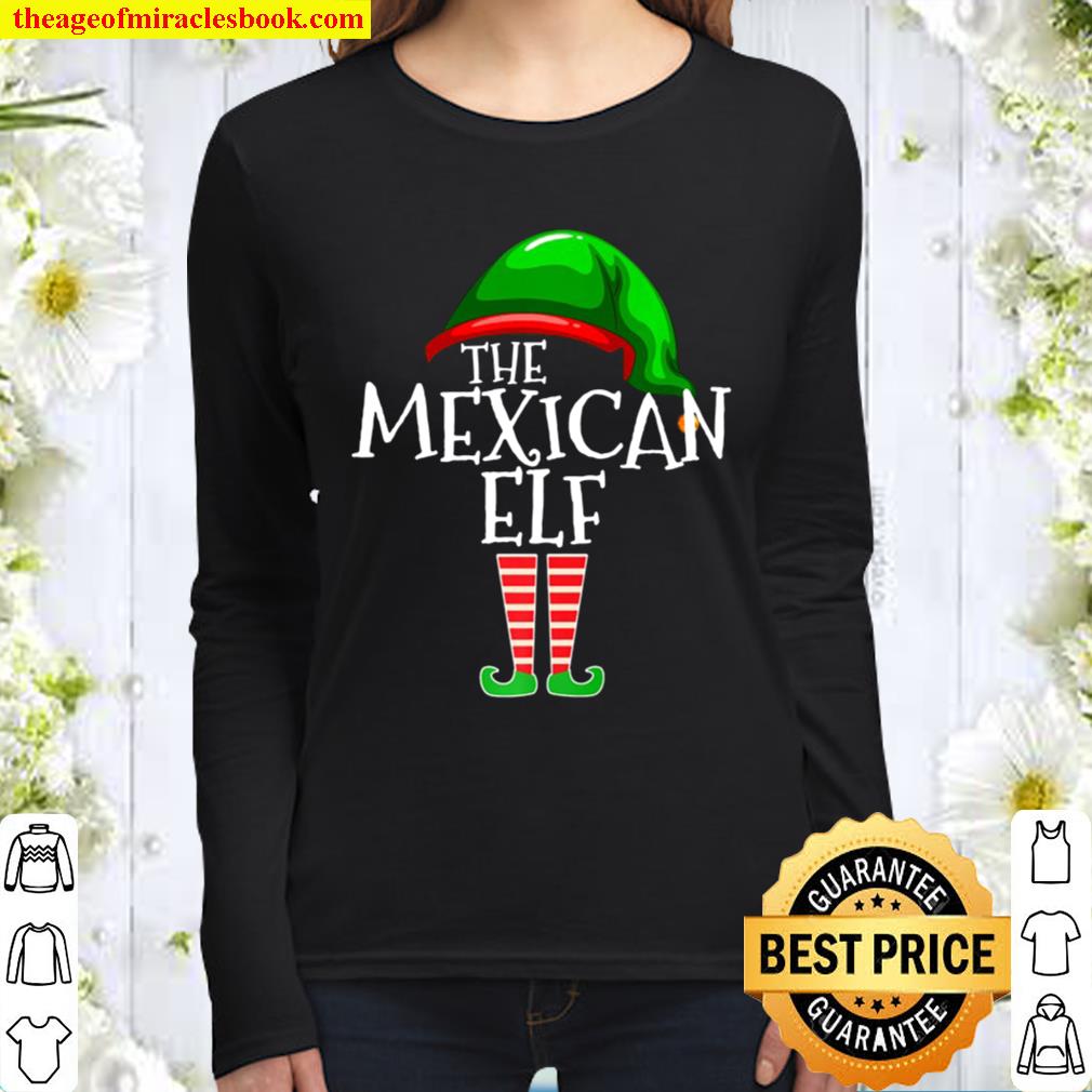 The Mexican Elf Family Matching Group Christmas Gift Mexico Premium Women Long Sleeved