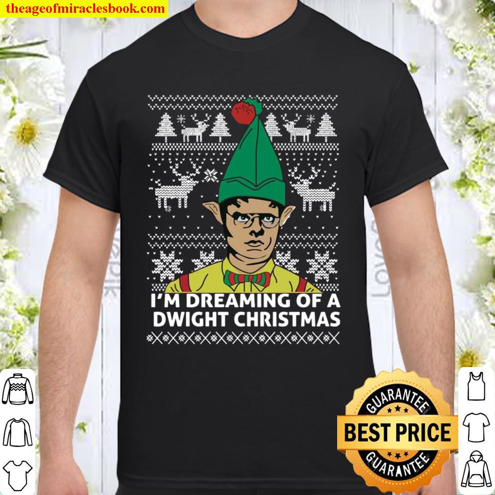 The Office Ugly Christmas Sweater, I’m Dreaming Of A Dwight Christmas Shirt, Hoodie, Long Sleeved, SweatShirt