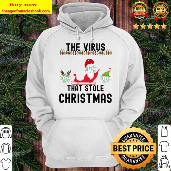 The Virus That Stole Christmas Hat Santa Hoodie