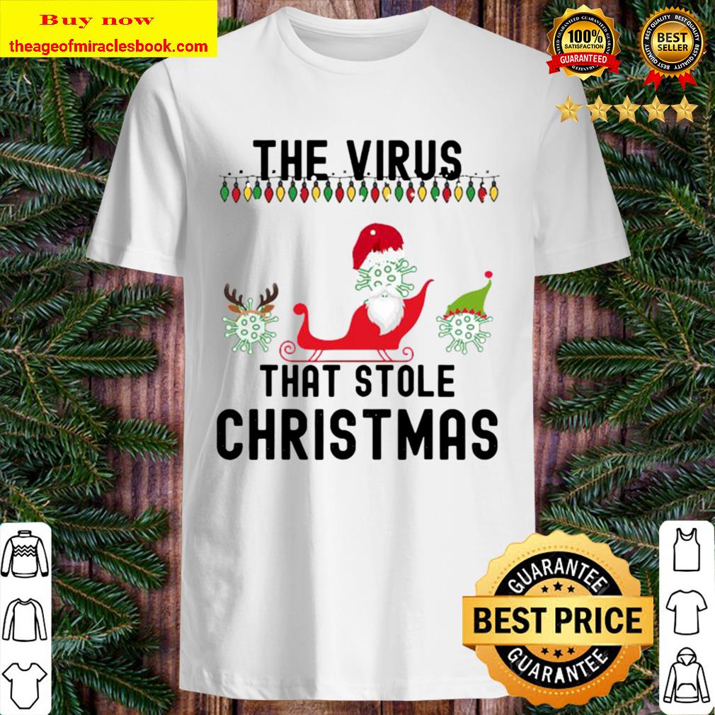 The Virus That Stole Christmas Hat Santa Shirt, Hoodie, Tank top, Sweater