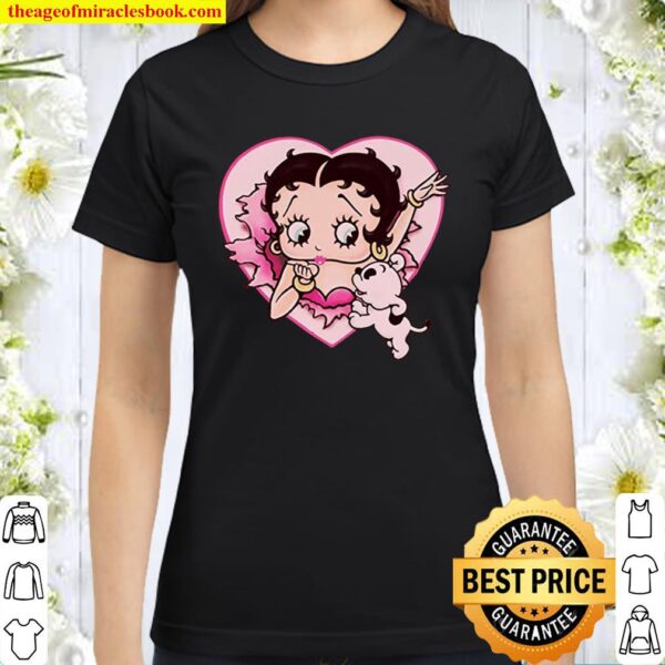 Trevco - Betty Boop - I Love Betty - Crewneck Classic Women T-Shirt