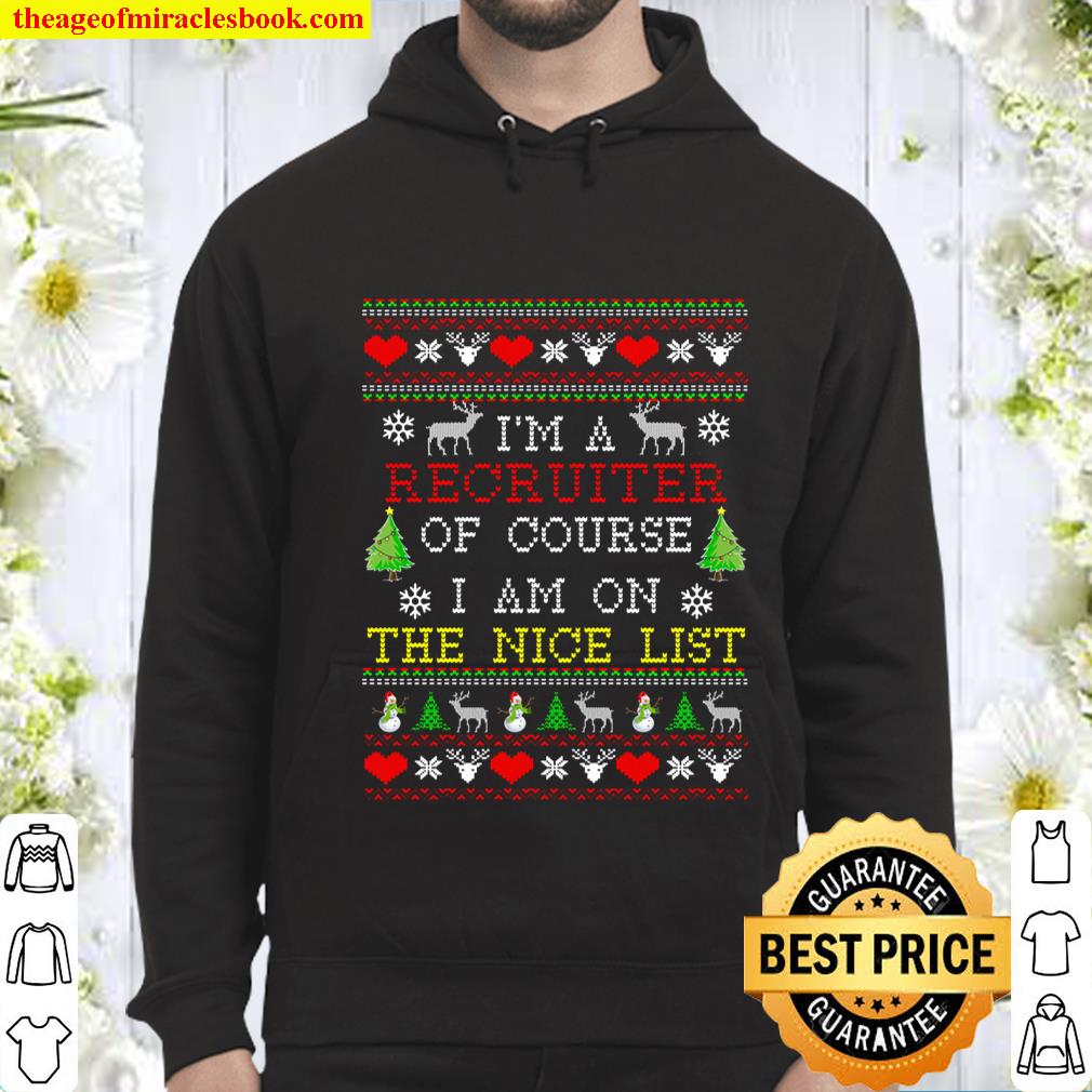 Ugly Christmas Sweater Gift For Recruiter Hoodie