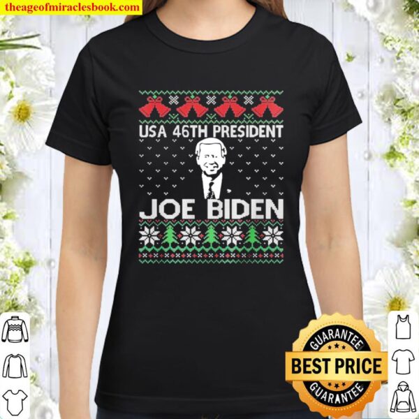 Usa 46th President Joe Biden Election Xmas Classic Women T-Shirt