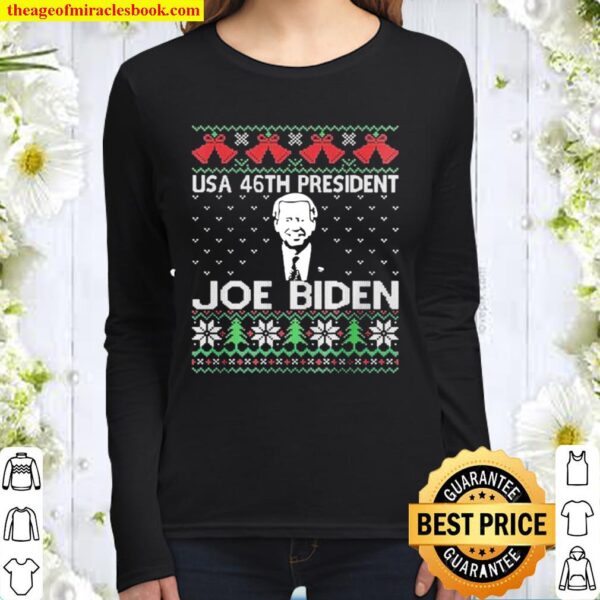 Usa 46th President Joe Biden Election Xmas Women Long Sleeved