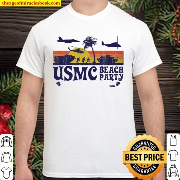 Veteran usmc beach party vintage retro Shirt