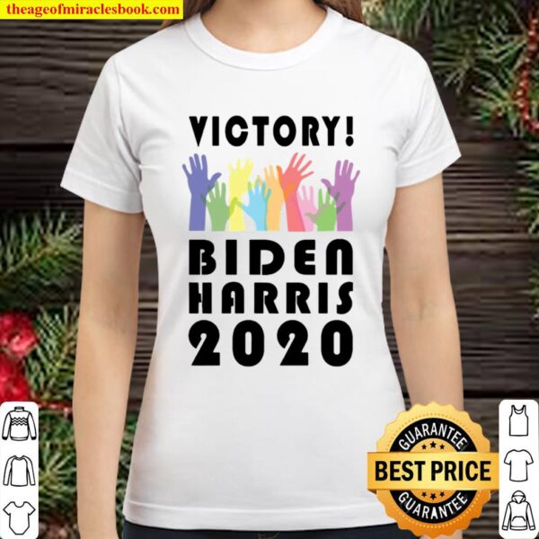Victory Biden Harris 2020 Hand LGBT Classic Women T-Shirt