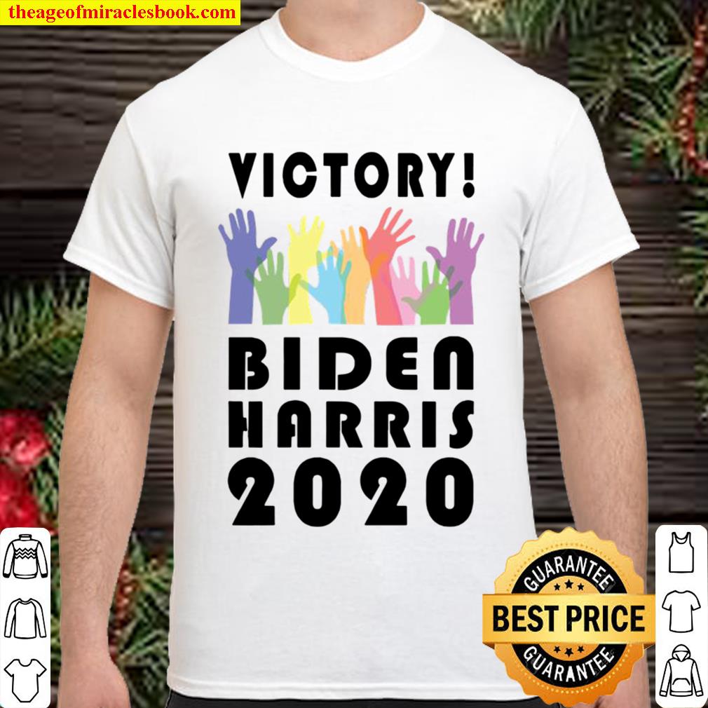 Victory Biden Harris 2020 Hand LGBT Shirt, Hoodie, Long Sleeved, SweatShirt