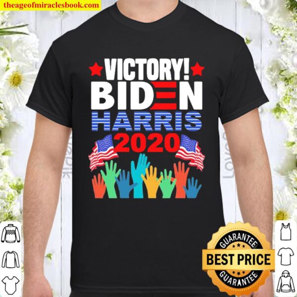 Victory biden kamala harris 2020 american flag Shirt