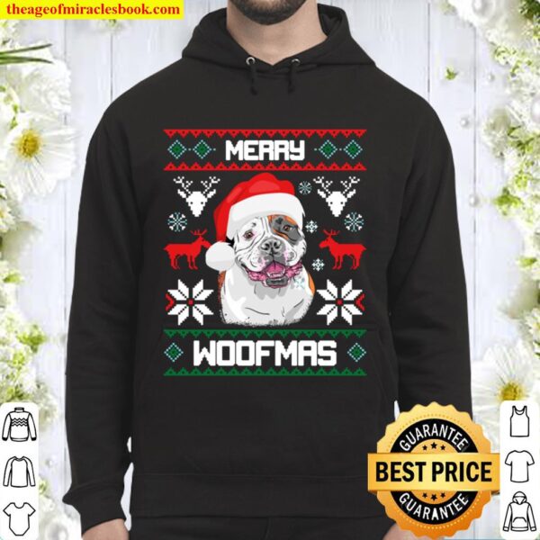 Wolf Merry Woofmas Ugly Christmas Hoodie