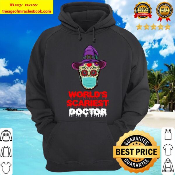 World’s Scariest Doctor Skull Tattoos Witch Face Mask Halloween Hoodie