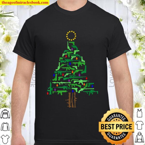 Xmas Patriotic 2nd Amendment Gun Christmas Tree Shirt