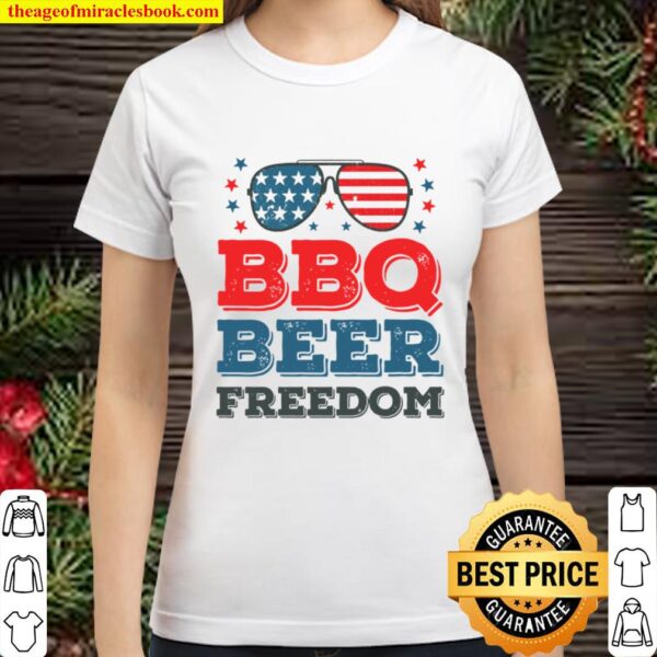 bbq beer freedom Classic Women T-Shirt