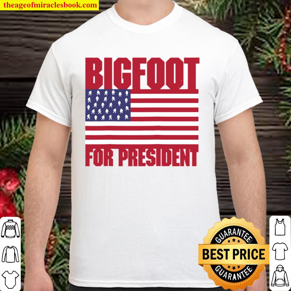 bigfoot for president usa raglan baseball Shirt, Hoodie, Long Sleeved, SweatShirt