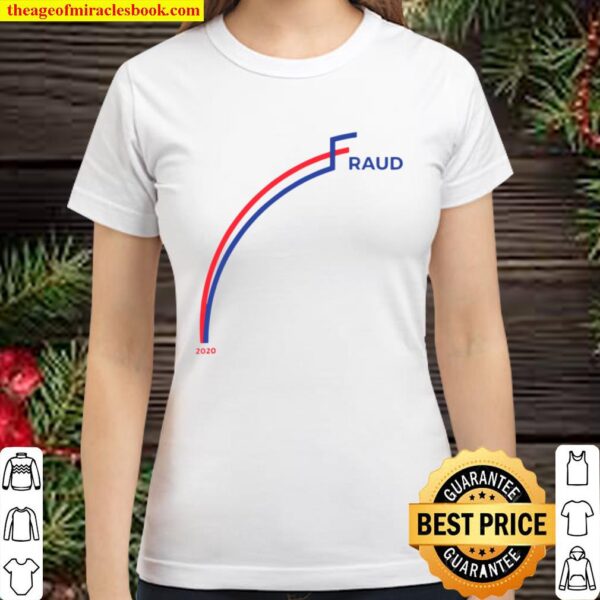 fraud 2020 graph us election mail ballots vote fraud Classic Women T-Shirt
