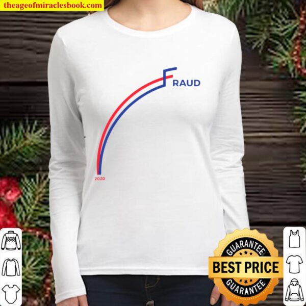 fraud 2020 graph us election mail ballots vote fraud Women Long Sleeved
