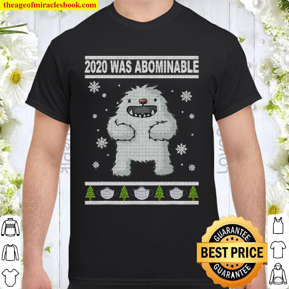 2020 Was Abominable Yeti Christmas Tree Face Mask hot Shirt, Hoodie, Long Sleeved, SweatShirt
