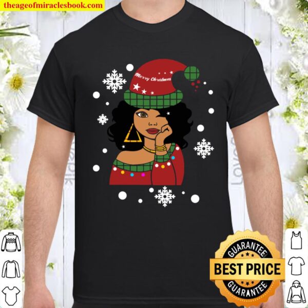 African American Christmas Santa Claus Shirt