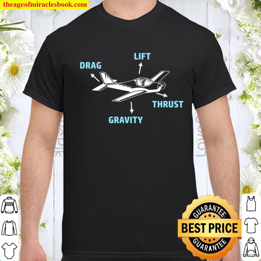 Airplane pilot  forces of flight  instructor or student T-Shirt